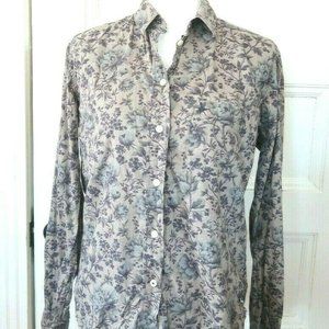 Jack Wills Boyfriend Fit Dark Floral Shirt Blouse